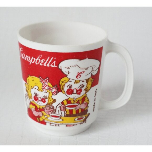 3 Piece Vintage Campbell Soup Kids Child's Play Dishes - Picture 4 of 5